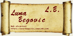 Luna Begović vizit kartica